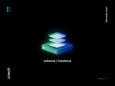 Software and Hardware icon brand identity digital icon illustration isometric isometric design isometric illustration tech technology vector