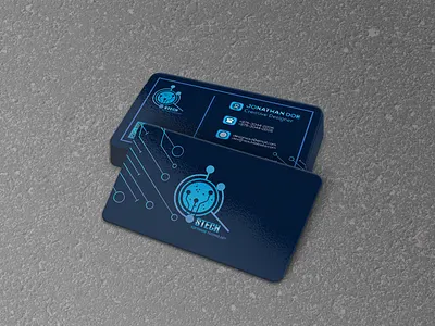 tech business card brand brand identity branding business business card business card design business cards businesscard concept creative design flat illustration illustrator tech technology vector