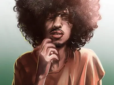 Portrait blacklivesmatter digitalart digitalpainting glow portraitart