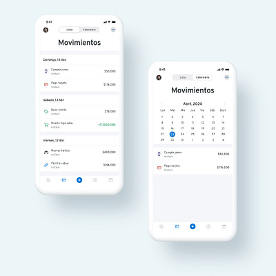 Transaction list app calendar calendar ui finance transaction history transactions wallet ui