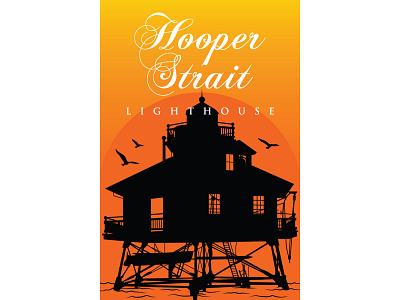 Hooper Straight Lighthouse adobe illustrator flat illustration lighthouse minimal