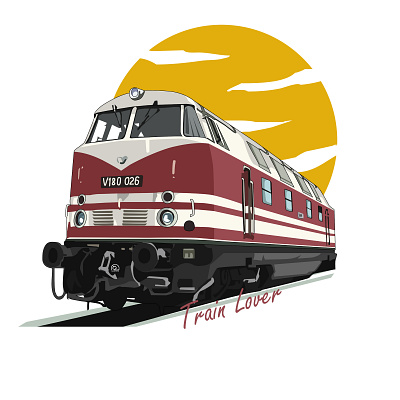 train lover design illustration illustrator indonesia train transport transportation travel vector vehicle vehicledesign