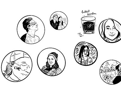 Portrait doodles #1 comics illustration