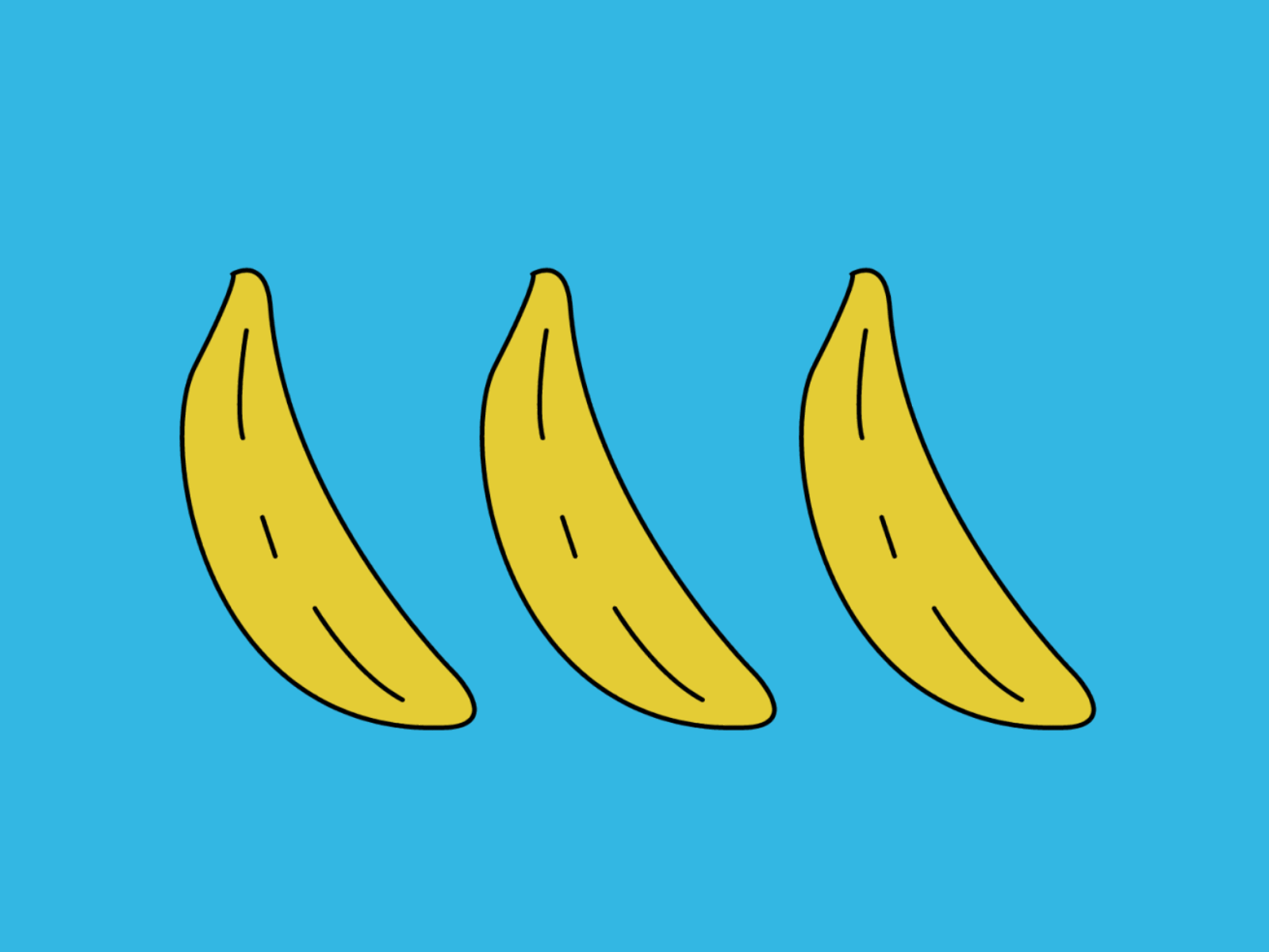 Guineo colors design drawing fruit illustration