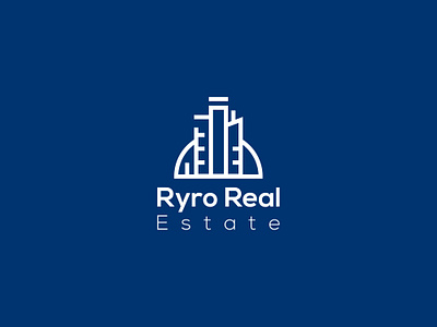 Ryro Real Estate brand branding company logo design illustration illustrator logo logos real estate real estate logo typography vector