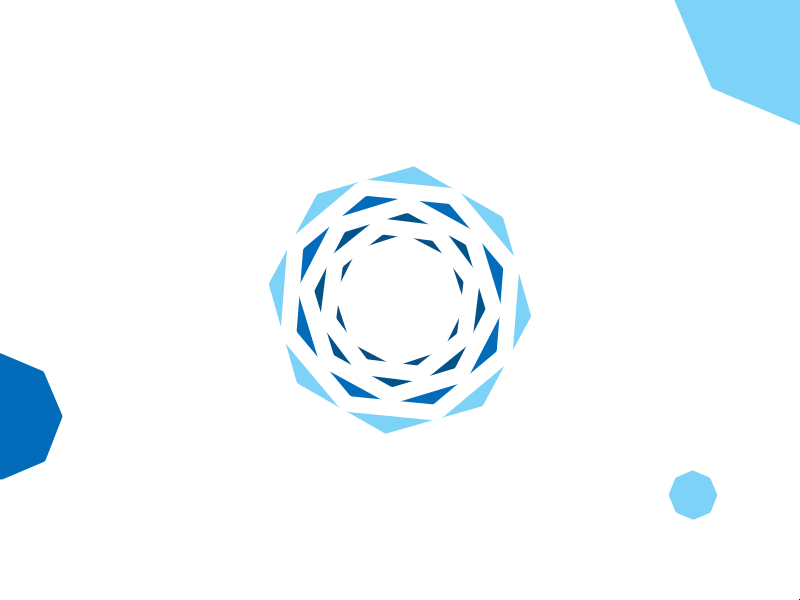 Polygon branding icon loading loading animation loading screen vector