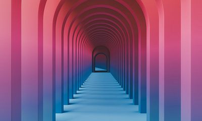 Arches 3d architecture blender gradient