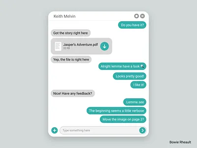 Direct Messaging daily ui dailyui messeges ui