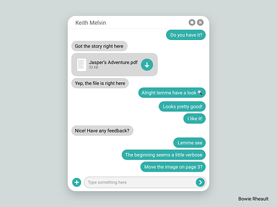 Direct Messaging daily ui dailyui messeges ui