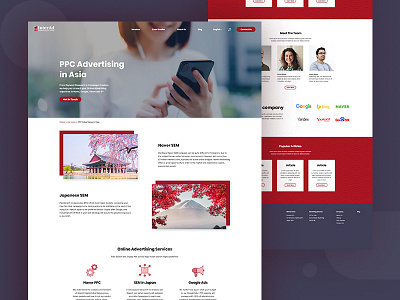 UI refresh for InterAd Korea branding design interad korea minimal ui ui design ux web