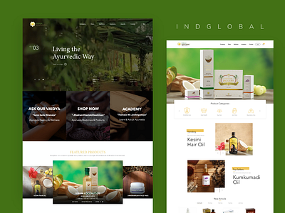 kerala ayurveda ayurveda ecommerce indglobal kerela kerela ayurveda medicine service ui ux web design