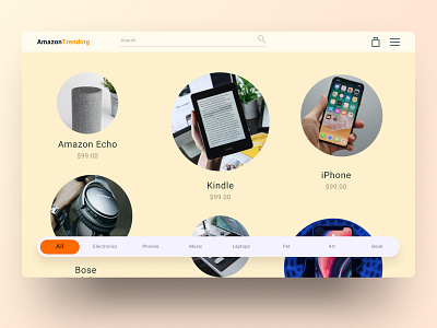 Amazon Trending amazon app cart category design ecommerce forsale kindle search store typography ui ux web website