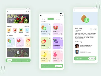 Grocery App adobe xd app fruits grocery app illustration ui vegetables