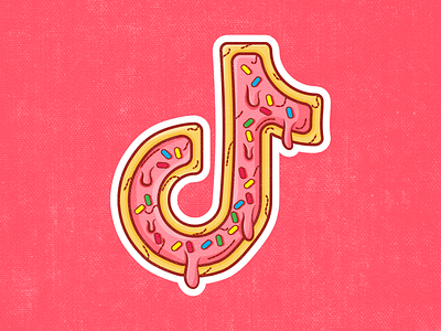 tiktok donut donut day donuts illustration merch merchandise merchandise design sticker tiktok tiktok design tiktok famous tiktok star tiktok sticker tiktok tshirt tshirt tshirtdesign