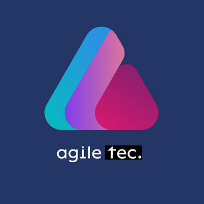 Agile Tec. branding business identify business logo corporate logo design flat gradient gradient logo graphic design graphics icon illustration illustrator logo logoidea minimal vector