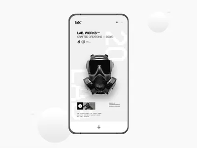 lab works™ - tech wear app clean clean ui concept contemporary design designer freelance fresh hypebeast lab minimal mobile modern streetwear tech wear ui ui design user interface website