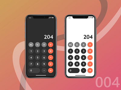 Daily 004 - Calculator 004 app calculator calculator ui daily daily ui dailyui design icon illustration illustrator mobile numbers ui ux vector