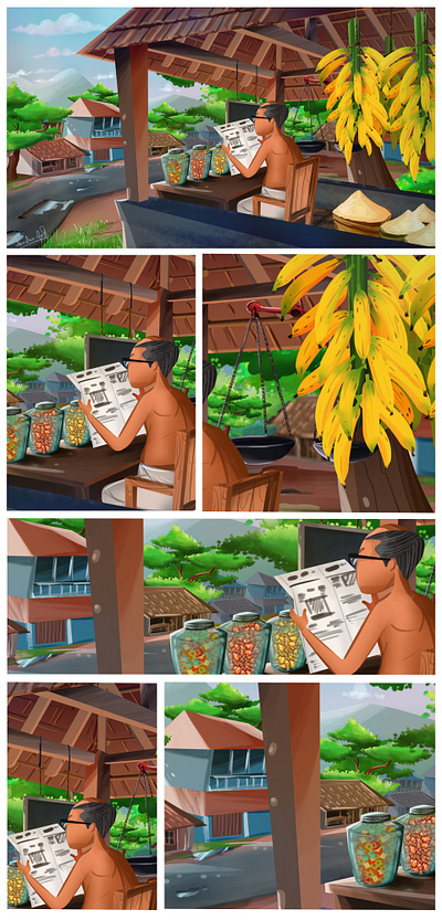 Old Kerala shop in my concept art art book art center cartoon character making consept create character design doodleart free hand drawing illustator illustration