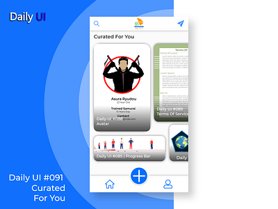 Daily UI #091 | Curated For You 091 app curated for you daily daily 100 challenge daily ui dailyui design ui uidesign ux web