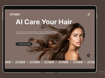 AI Care My Hair branding ui