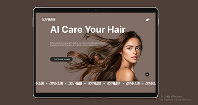 AI Care My Hair branding ui