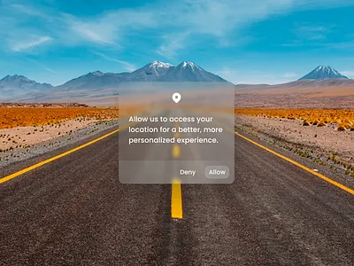 Transparent Glassmorphic Location Access Dialog Box ✨ design dialog box figma glassmorphism locationaccess popupdesign ui ui design