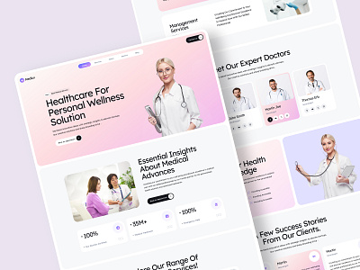 Mediix - A trusted and user-friendly healthcare website agency boomdevs desing landing landing page medical portfolio portfolio website ui web design