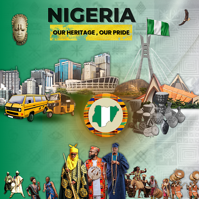 Celebrating Nigeria: Visual tribute to heritage and culture art design arts culture graphic design nigeria ui