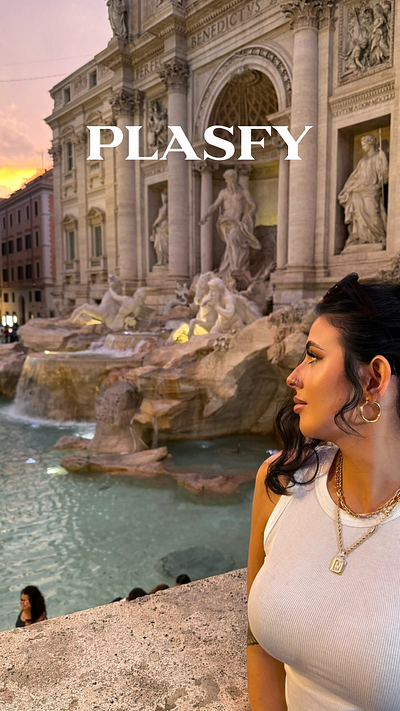 Plasfy - Trevi Fountain branding design graphic graphic design jasrati plasfy