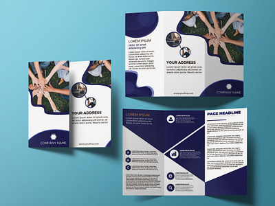 Tri-Fold BRochure blue brochure branding brochure brochure design brochure design ideas business brochure corporate corporate flyer corporatebrochure designer brochure flyer design graphic design graphic design brochure minimal brochure trending trendy trifold typography vector