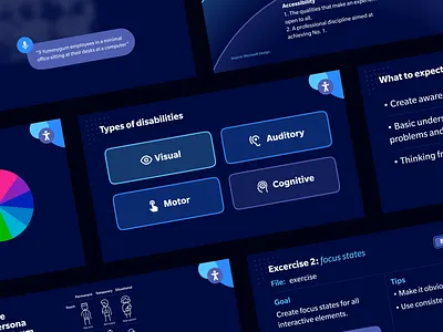 Intern Workshop Presentation Slides accessibility dark mode design icon design icons illustration keynote keynote design keynote presentation keynote template knowledge presentation slide deck slides ui ux workshop