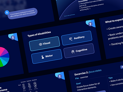 Intern Workshop Presentation Slides accessibility dark mode design icon design icons illustration keynote keynote design keynote presentation keynote template knowledge presentation slide deck slides ui ux workshop