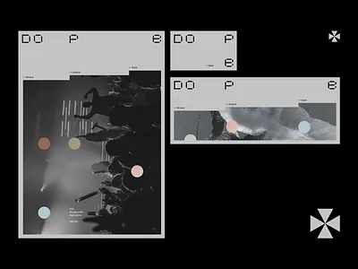 Dope poster + branding stuff black branding design dope music poster typography vector