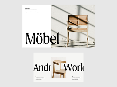 Möbel Presentation architecture architecture design brand design brand presentation furniture furniture design layout minimal modern photography presentation design presentation template typography whitespace