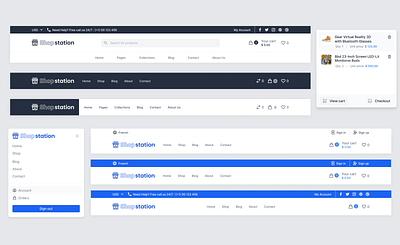 Shopstation Header 💫 coming soon tailwind tailwindcss ui web