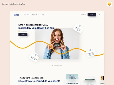 Landing Page | Credit Card creditcard design payment payment app paypal ui ux ui design uidesign uiux web webdesign