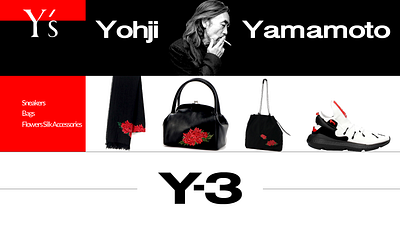 YOHJI YAMAMOTO YS / HIGH FASHION BRAND arvers behance branding digital digitaldancingwordsrecords frederic logo typography ui ux