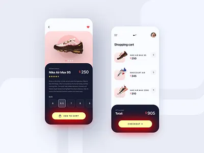 Nike • Store App Concept app branding design mobile mobile app design mobile design nike nike air nike shoes shoe shoes shop sneaker sneakers sport store trends ui ux uxui
