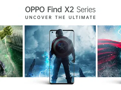 OPPO Find X2 Series advertising creative design digital graphic marketing oppo