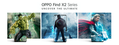 OPPO Find X2 Series advertising creative design digital graphic marketing oppo