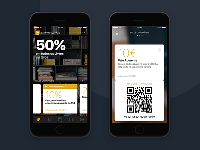 Fnac App dark theme fnac loyalty mobile ui design ui ux