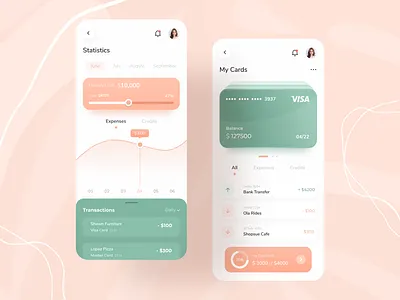 Finance App app banking banking app business business cards cards ui concept design finance app illustrations minimal mobile mobile app mobile apps mobile ui personal finance typography ui