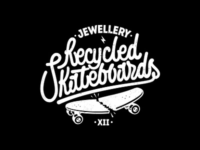 Recycled skateboards 2015 branding design letter lettering lettering art lettering artist letters logotype minimal typography