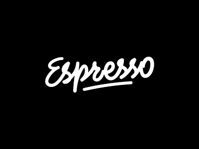 Espresso design illustration letter lettering art lettering artist letters logo design logotype minimal typography