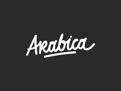 Arabica branding design illustration letter lettering lettering art lettering artist letters logotype typography