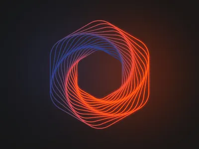 Spinning Hexagon branding hexagon logo mark minimal spin symbol