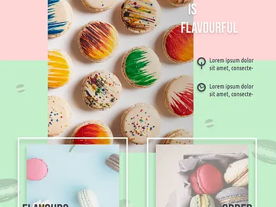 Landing page branding design ui web