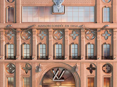 Louis Vuitton Aesthetic architecture building facade fashion hypebeast louis vuitton luxury