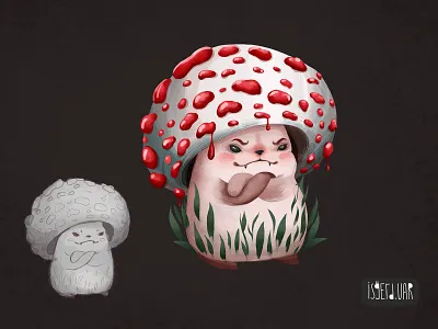 Moshroom 2d 2d art 2d artist 2d character artwork character character art character artist character designer characterdesign concept art cute digital artist digitalart illustration illustration art monsters mushroom mushroom art mushrooms