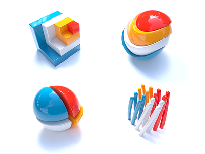 Funny Shapes 3d 3d art abstract c4d c4dart cinema 4d concept concept design corona renderer design digital graphic design icon illustration realistic realistic 3d render shape shape study ui element